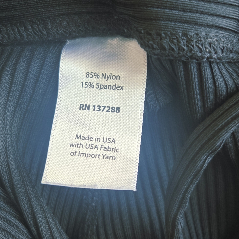 Year of Ours Black High-Waist Ribbed Lace-Up Leggings & Long Sleeve Top S M #87 - Picture 10 of 14